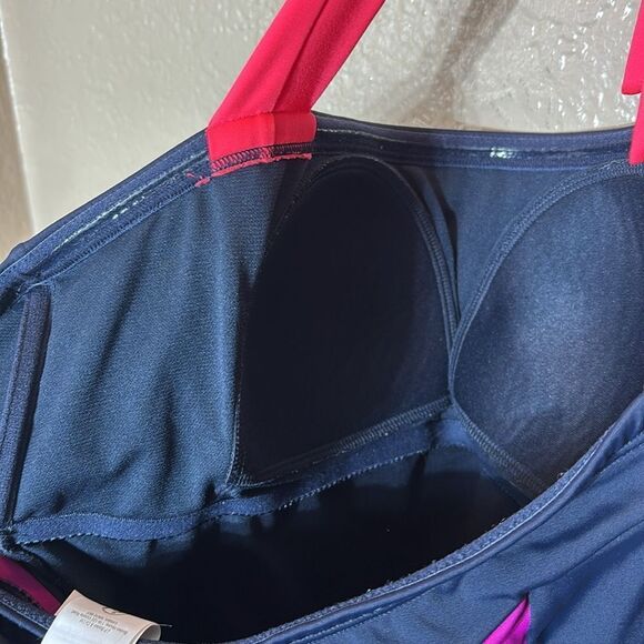 Boden women’s US 14 Santorini colorblock tankini halter swimsuit top - Picture 4 of 4